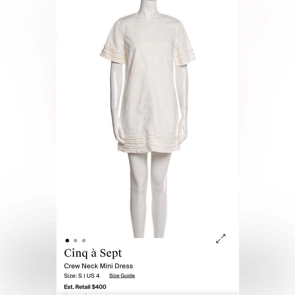 Cinq à Sept Cream Mini Dress